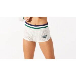Savage X Fenty Prep School Dolphin Short White Mesh Breathable Lightweight 1X